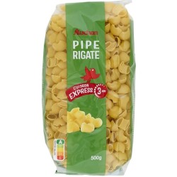 Pâtes pipe rigate cuisson rapide 3 minutes 500g
