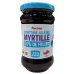 Confiture allégée myrtilles 50% de fruits 340g