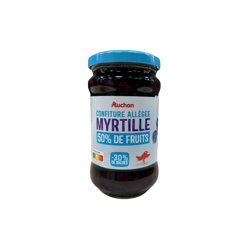 Confiture allégée myrtilles 50% de fruits 340g