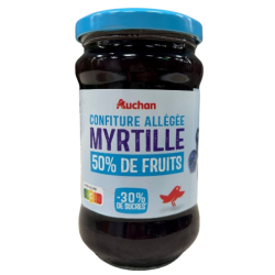 Confiture allégée myrtilles 50% de fruits 340g