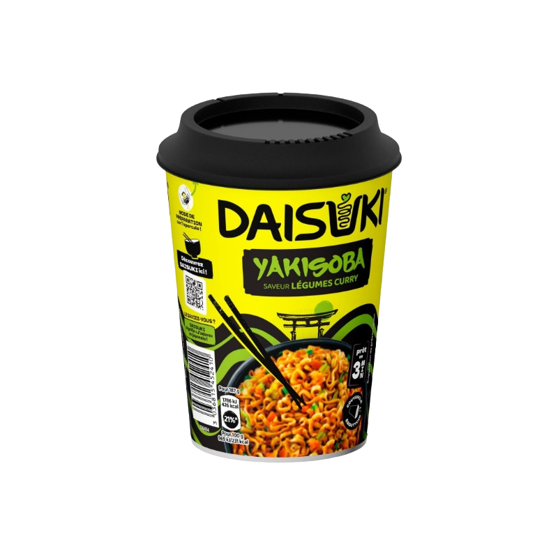 Nouilles instantanées saveur curry et légumes 93g