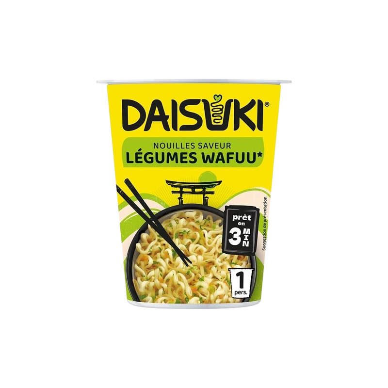 Nouilles instantanées saveur légumes wafuu 59g