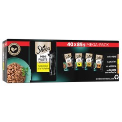 Pâtée mini filets en sauce sélection à la volaille pour chat adulte 40x85g