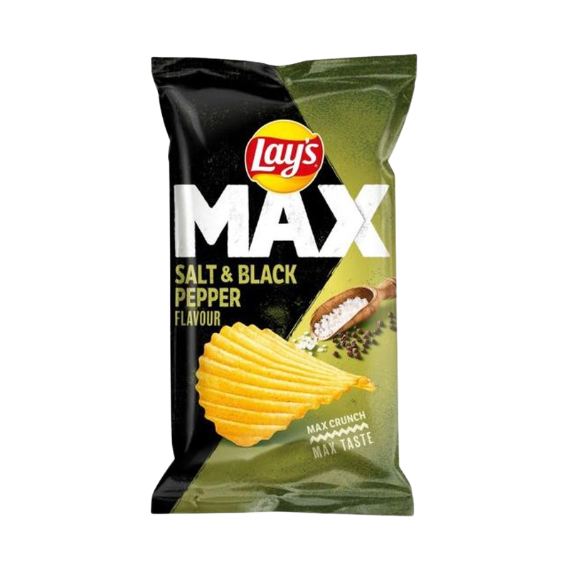 Chips max sel et poivre noir 185g