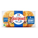 Pain burger géant nature x4 330g