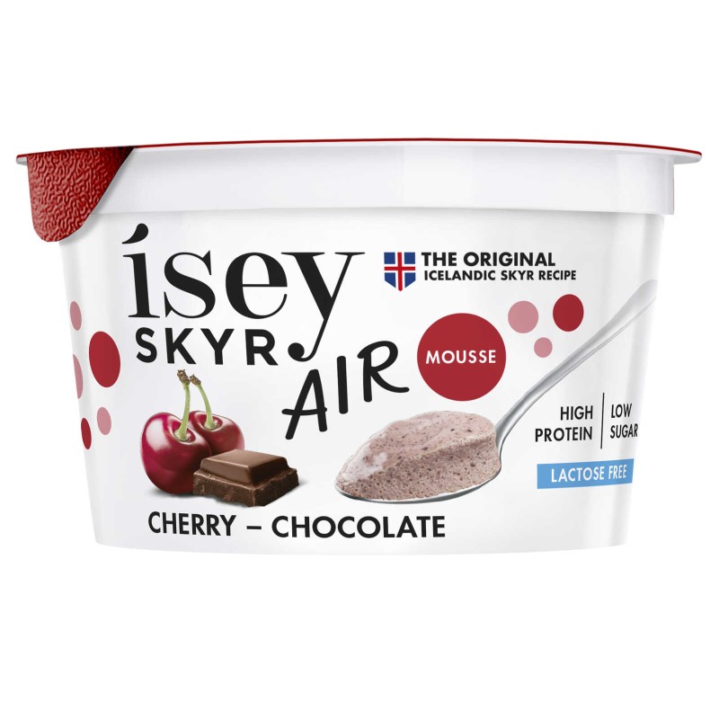 Skyr air mousse cerise chocolat noir sans gluten sans lactose 125g