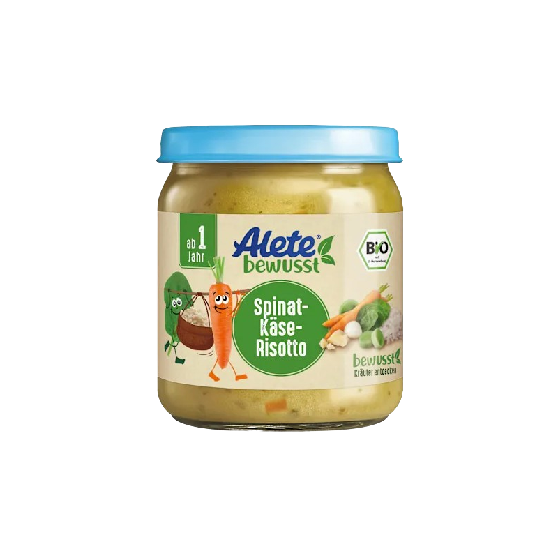 Petit pot risotto aux épinards et au fromage bio dès 12 mois 250g