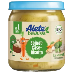 Petit pot risotto aux épinards et au fromage bio dès 12 mois 250g