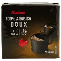 Café moulu dolce 100% arabica intensité 5 2x250g