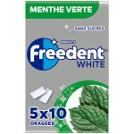Chewing-gums white sans sucres menthe verte 5x10 70g