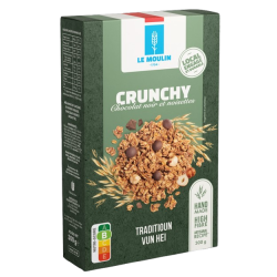 Crunchy chocolat noir et noisettes 300g