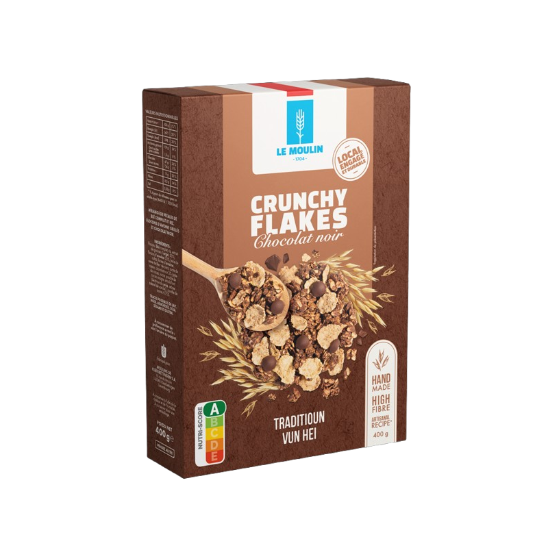 Crunchy flakes chocolat noir 400g