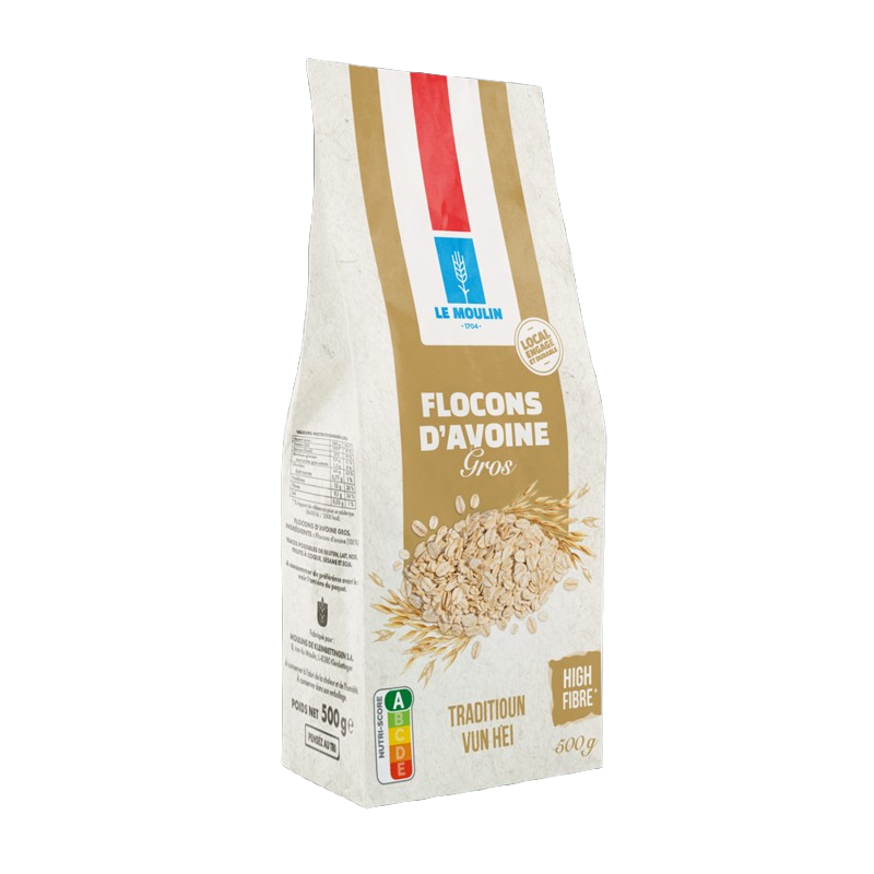 Flocons d'avoine gros sans sucres ajoutés 500g