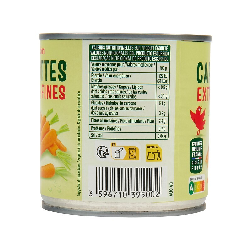Carottes extra fines 400g