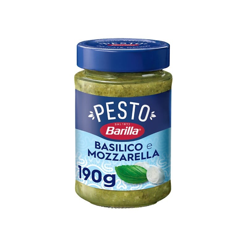 Sauce pesto au basilic et mozzarella 190g