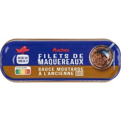 Filets de maquereaux à la moutarde à l'ancienne 169g
