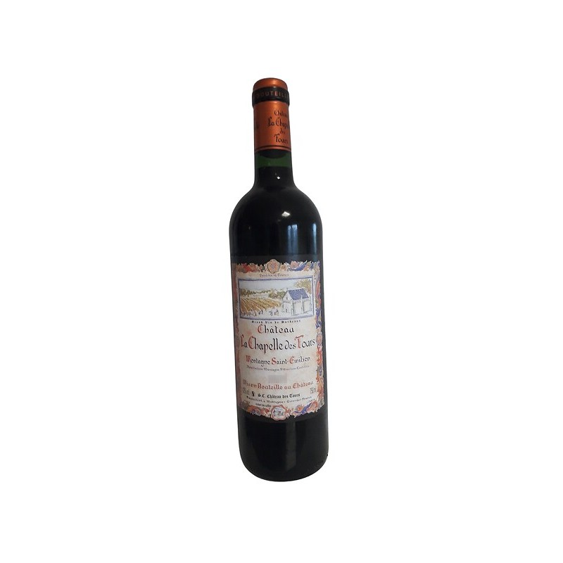 Vin rouge AOP Montagne Saint Emilion Château La Chapelle des Tours 13% 75cl