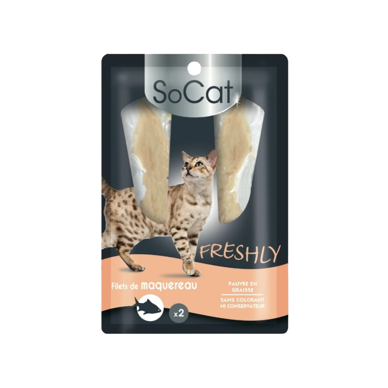 Friandise filets de maquereaux so cat x2 25g