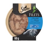 Filets au poulet et au thon MSC pour chat adulte 60g