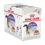 Sachets repas émincés en gelée pour chats stérilisés 12x85g