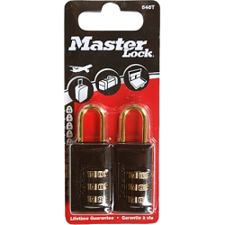 Cadenas à combinaison 3 chiffres x2