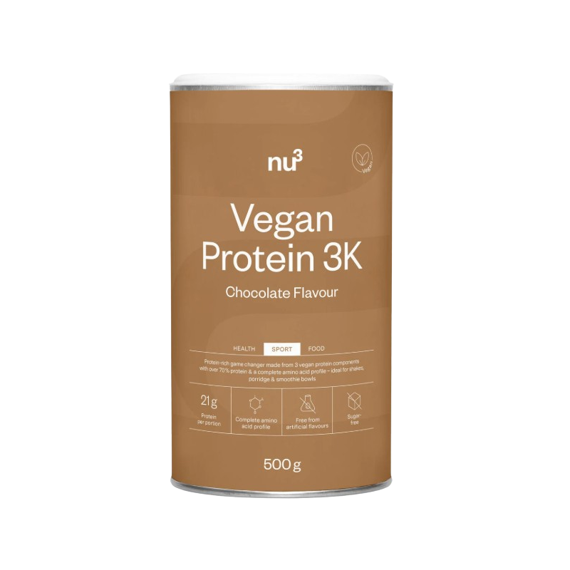 Protéine en poudre 3K au chocolat sans sucres vegan 500g