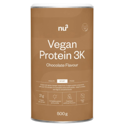 Protéine en poudre 3K au chocolat sans sucres vegan 500g