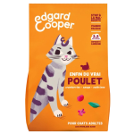 Croquettes naturelles et sans céréales au poulet pour chat adulte 750g