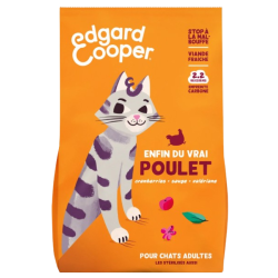 Croquettes naturelles et sans céréales au poulet pour chat adulte 750g