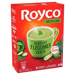 Soupe moulinée aux 7 légumes verts x4