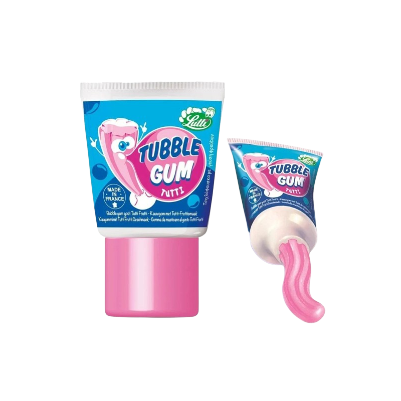 Chewing gum saveur tutti frutti en tube 35g