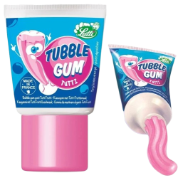 Chewing gum saveur tutti frutti en tube 35g