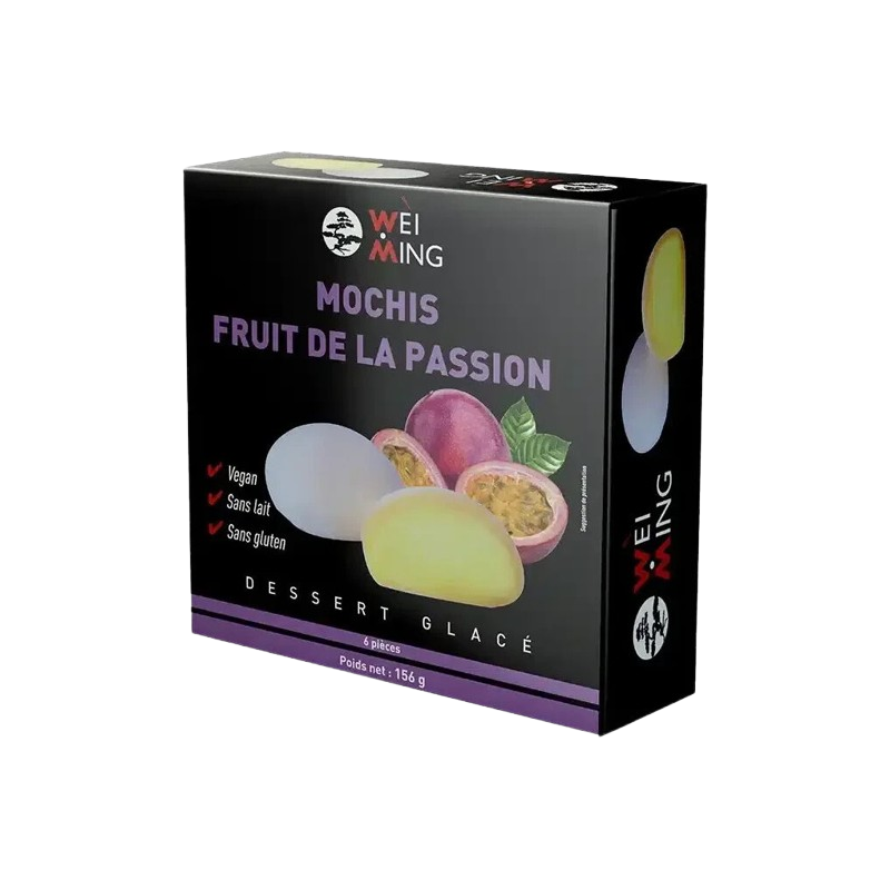 Mochis saveur fruit de la passion sans gluten vegan x6 156g