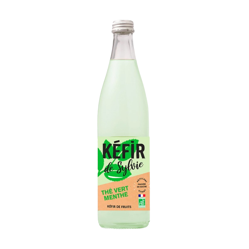 Kéfir pétillant thé vert menthe bio 50cl