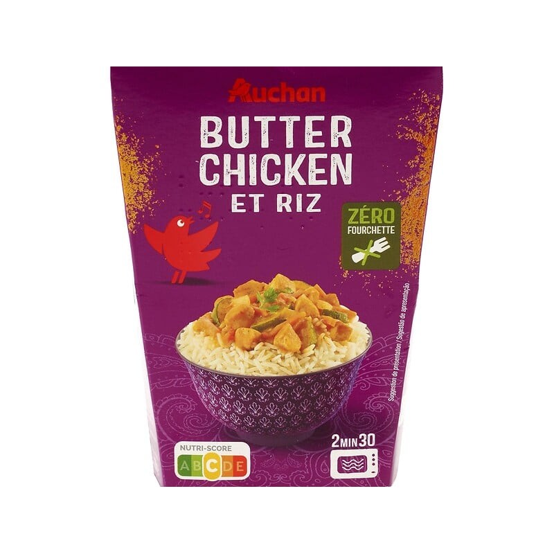 Box poulet au beurre et riz 300g