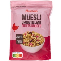 Muesli croustillant fruits rouges 450g