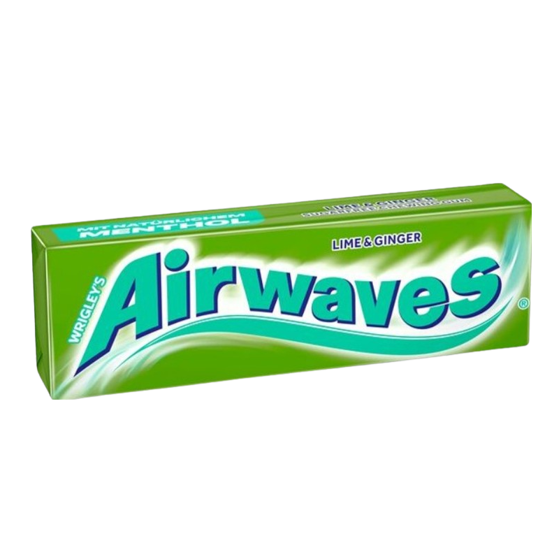 Chewing gum goût citron vert et gingembre sans sucres dragées x10