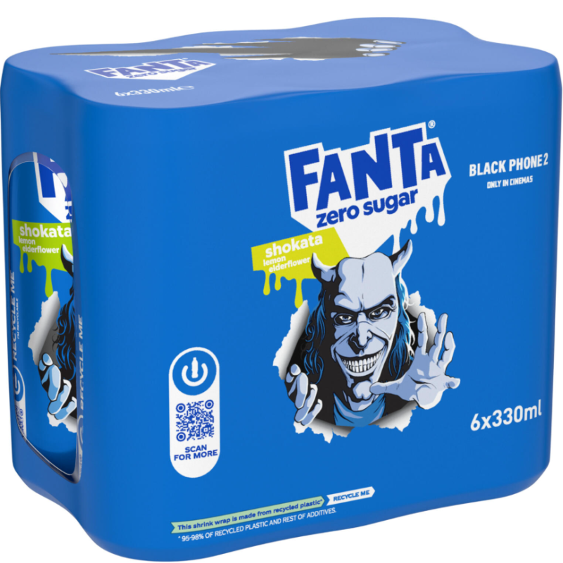 Boisson gazeuse Shokata saveur fleur de sureau et citron sans sucres 6x33cl