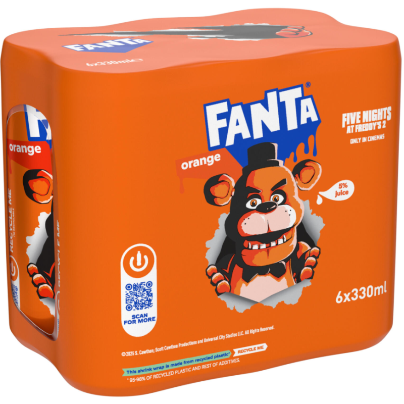 Boisson gazeuse orange 6x33cl