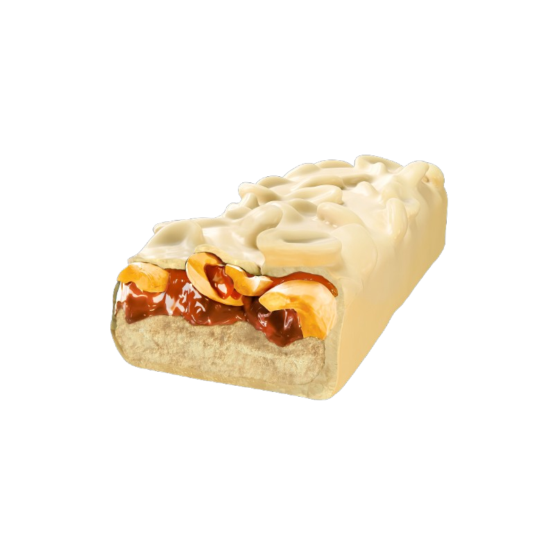Barre protéinée billion aux cacahuètes et chocolat blanc 65g