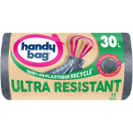 Sacs poubelle poignées coulissantes ultra résistant 30l x15