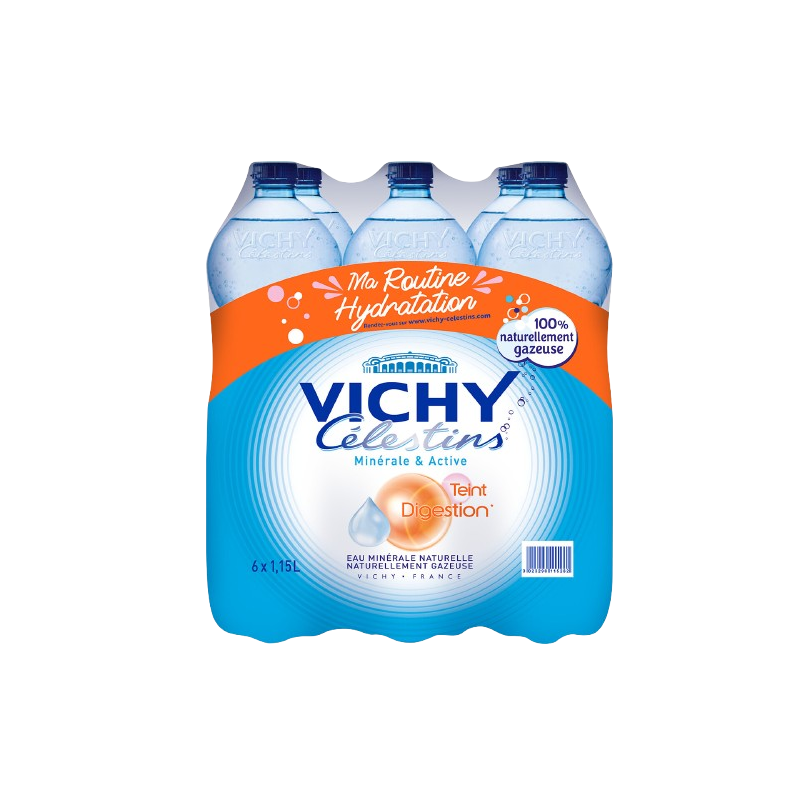 Eau minérale naturelle gazeuse 6x1.15l