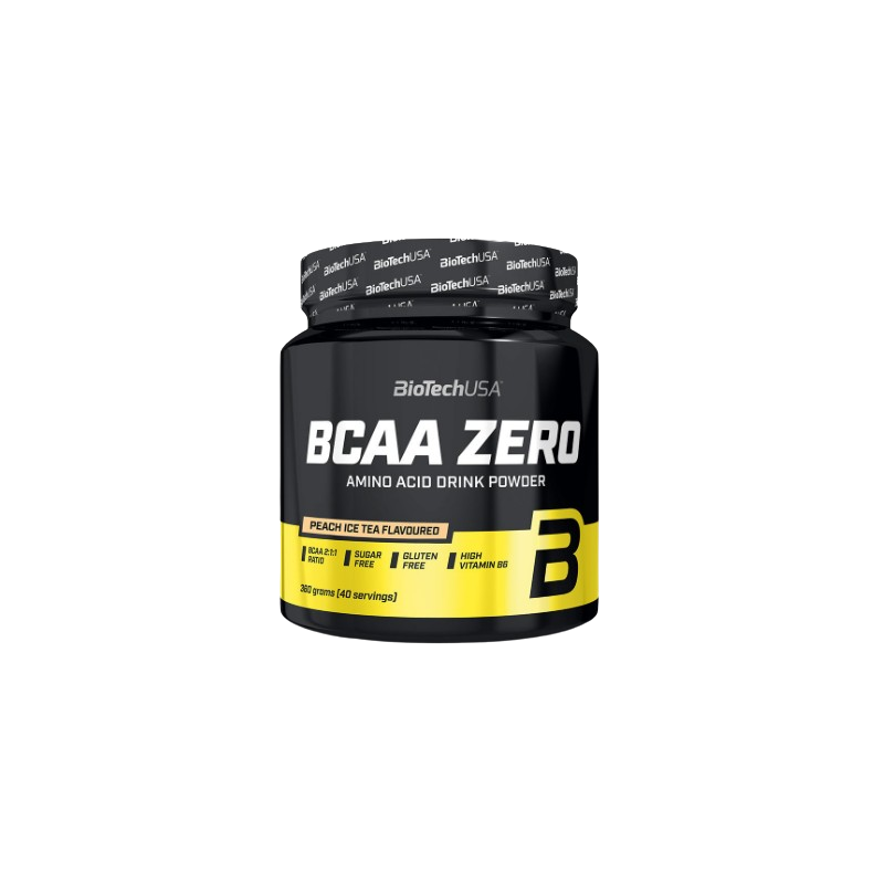 Complément nutritionnel en poudre BCAA zero goût thé à la pêche sans sucre 360g