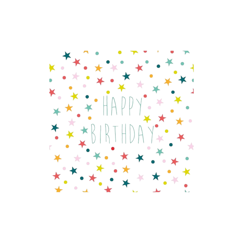 Serviette en papier Happy Birthday 33cm x20