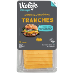 Fromage en tranches saveur cheddar x10 200g