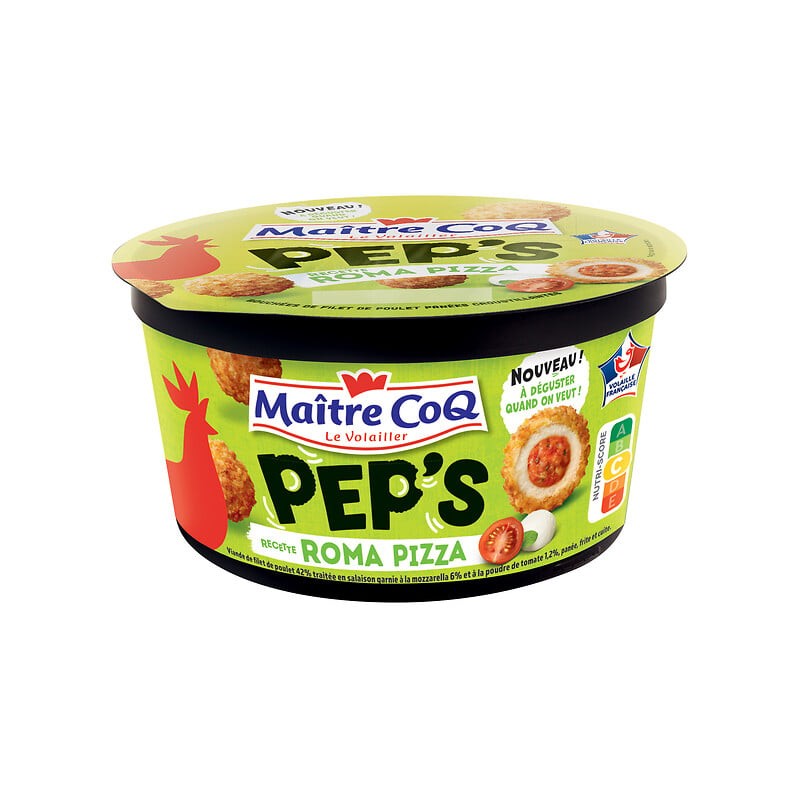 Boulette de poulet pep's recette roma pizza 380g