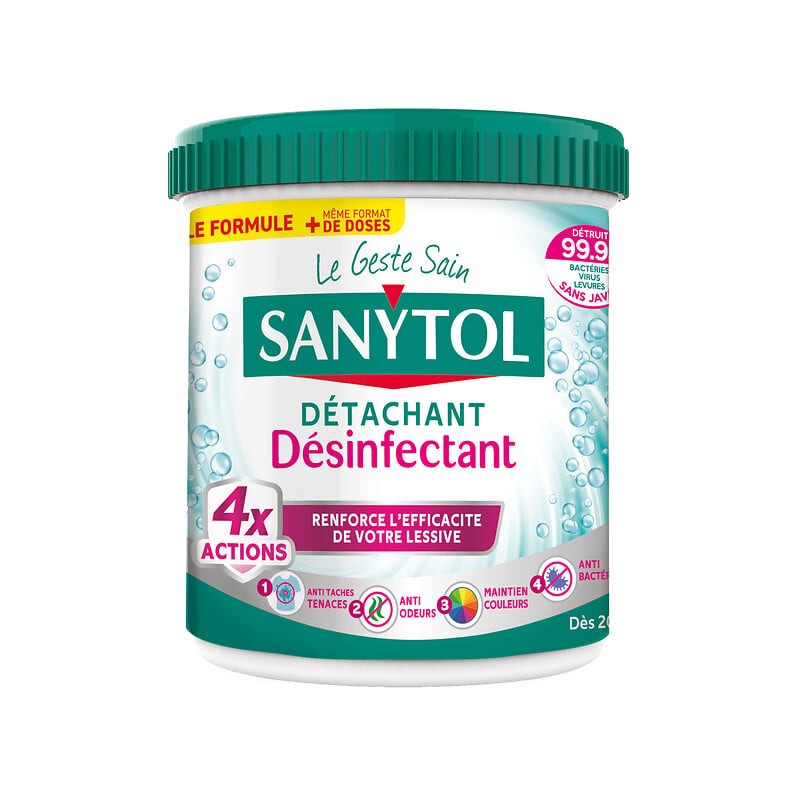 Détachant désinfectant en poudre pour textiles 450g