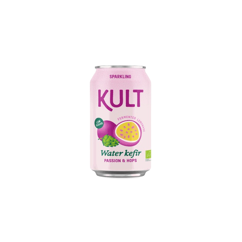 Boisson pétillante kéfir de fruit passion et houblon bio 33cl