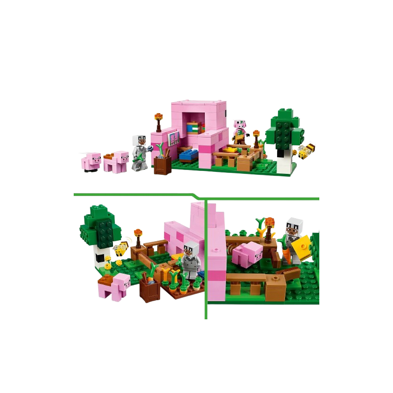 Minecraft la maison de porcelet 21268 dès 7 ans