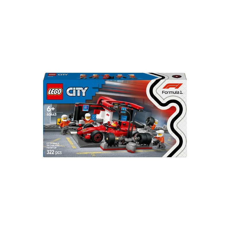 City arrêt au stand de F1 avec voiture Ferrari 60443 dès 6 ans